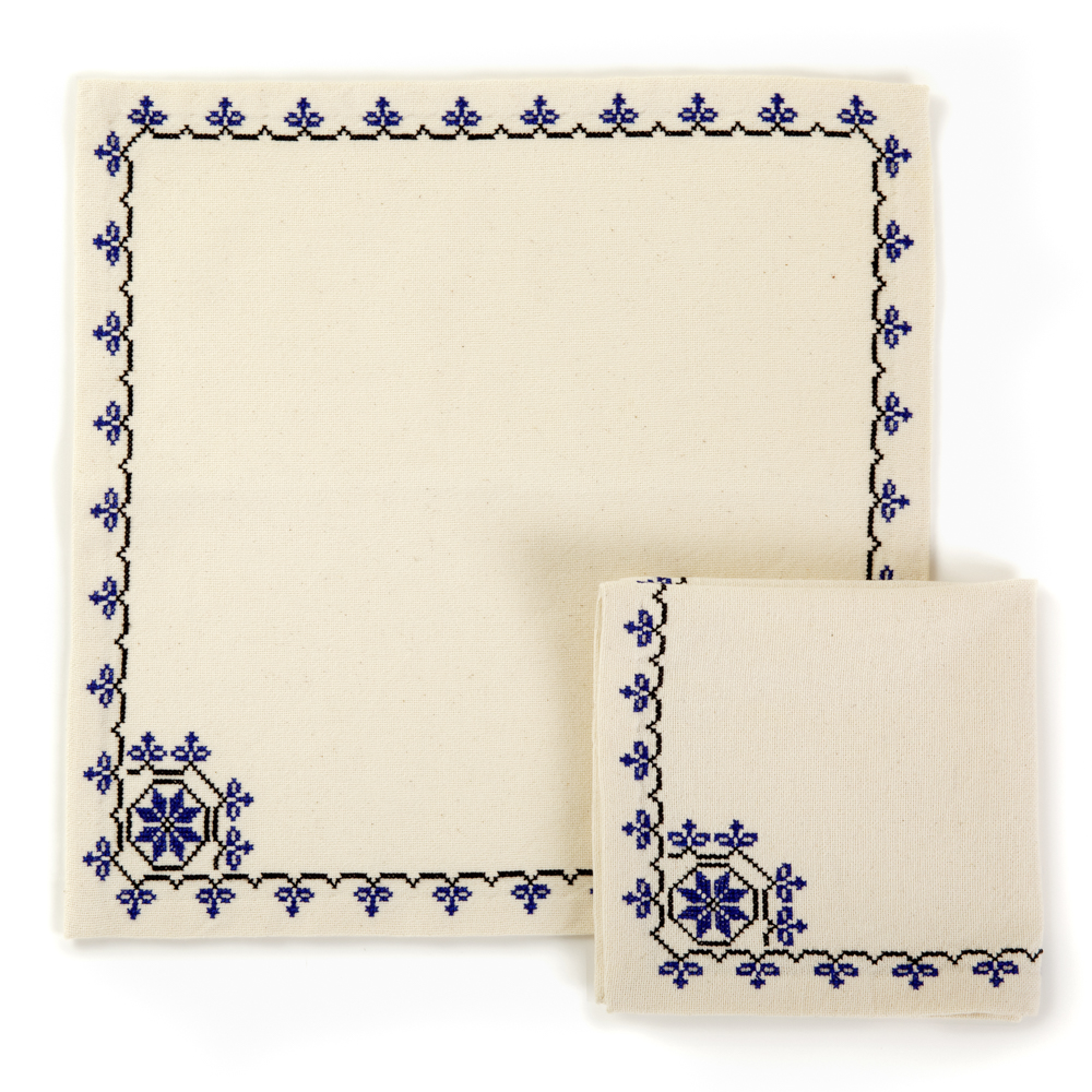 Embroidered Napkin - Canaanite Stars